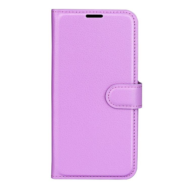 For Google Pixel 10 Pro XL Litchi Texture Horizontal Flip Leather Phone Case with Holder(Purple) - Google Cases by buy2fix | Online Shopping UK | buy2fix