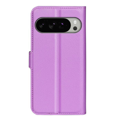 For Google Pixel 10 Pro XL Litchi Texture Horizontal Flip Leather Phone Case with Holder(Purple) - Google Cases by buy2fix | Online Shopping UK | buy2fix