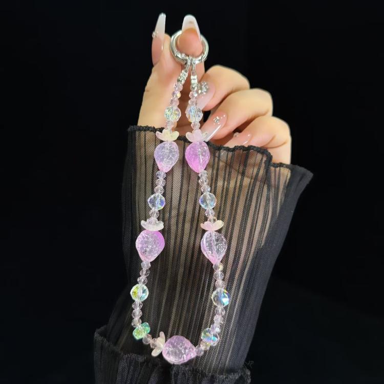 Five-Way Fortuna Mobile Phone Chain(Pink) - Lanyards & Wrist Straps by buy2fix | Online Shopping UK | buy2fix