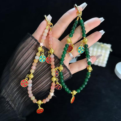 Five-Way Fortuna Mobile Phone Chain(Red) - Lanyards & Wrist Straps by buy2fix | Online Shopping UK | buy2fix