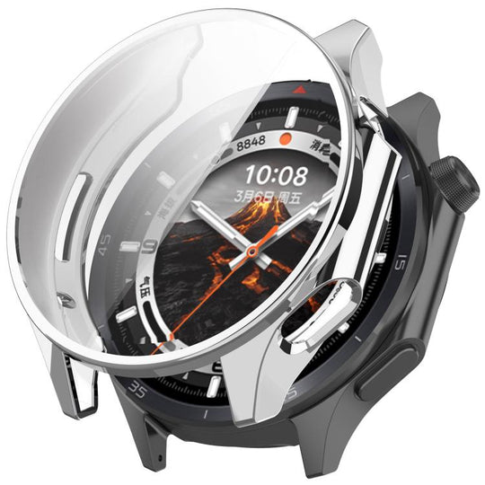 For OnePlus Watch 3 46mm / OPPO Watch X2 Electroplated TPU Full Coverage Watch Protective Cover(Silver)