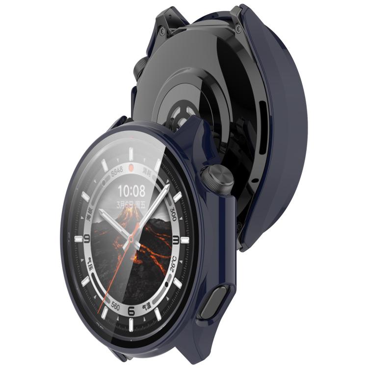 For OPPO Watch X2 Tempered Film Integrated PC Watch Protective Case(Ink Blue) - Watch Case by buy2fix | Online Shopping UK | buy2fix