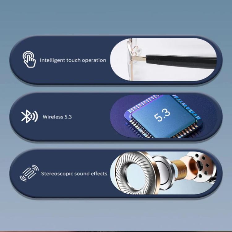 GS06 Smart Glasses, Support AI Smart Chip / Bluetooth Call / Outdoor Sports(Silver) - Smart Glasses by buy2fix | Online Shopping UK | buy2fix