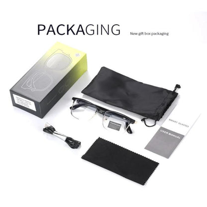 GS06 Smart Glasses, Support AI Smart Chip / Bluetooth Call / Outdoor Sports(Gold) - Smart Glasses by buy2fix | Online Shopping UK | buy2fix