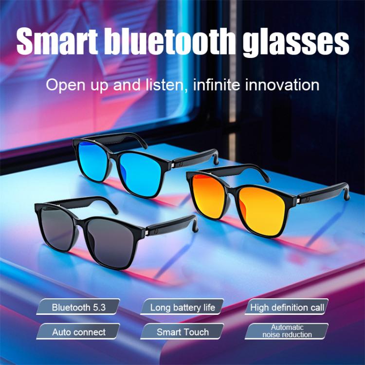 GS08 Smart Glasses, Support AI Smart Chip / Bluetooth Call / Smart Driving Navigatiion(Orange) - Smart Glasses by buy2fix | Online Shopping UK | buy2fix