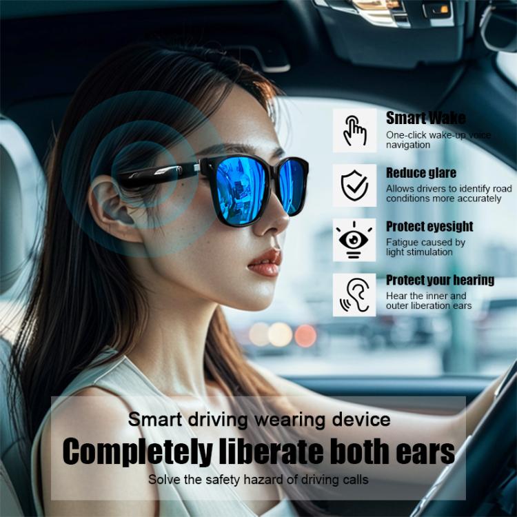 GS08 Smart Glasses, Support AI Smart Chip / Bluetooth Call / Smart Driving Navigatiion(Black) - Smart Glasses by buy2fix | Online Shopping UK | buy2fix