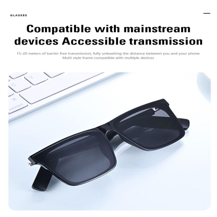 YJ008 Smart Glasses, Support AI Smart Chip / Outdoor Sports / Bluetooth Call(Black) - Smart Glasses by buy2fix | Online Shopping UK | buy2fix