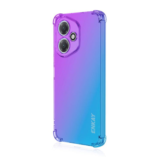 For Honor 400 Global 156.5mm ENKAY Hat-Prince Gradient Airbag TPU Phone Case(Purple Blue)