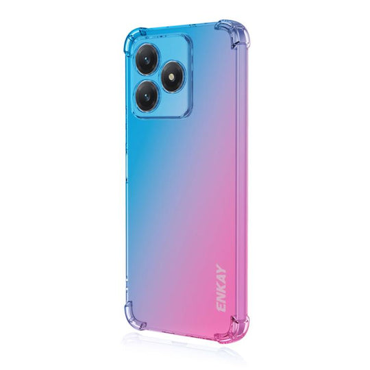 For Honor X5c / X5c Plus ENKAY Hat-Prince Gradient Airbag TPU Phone Case(Blue Pink)