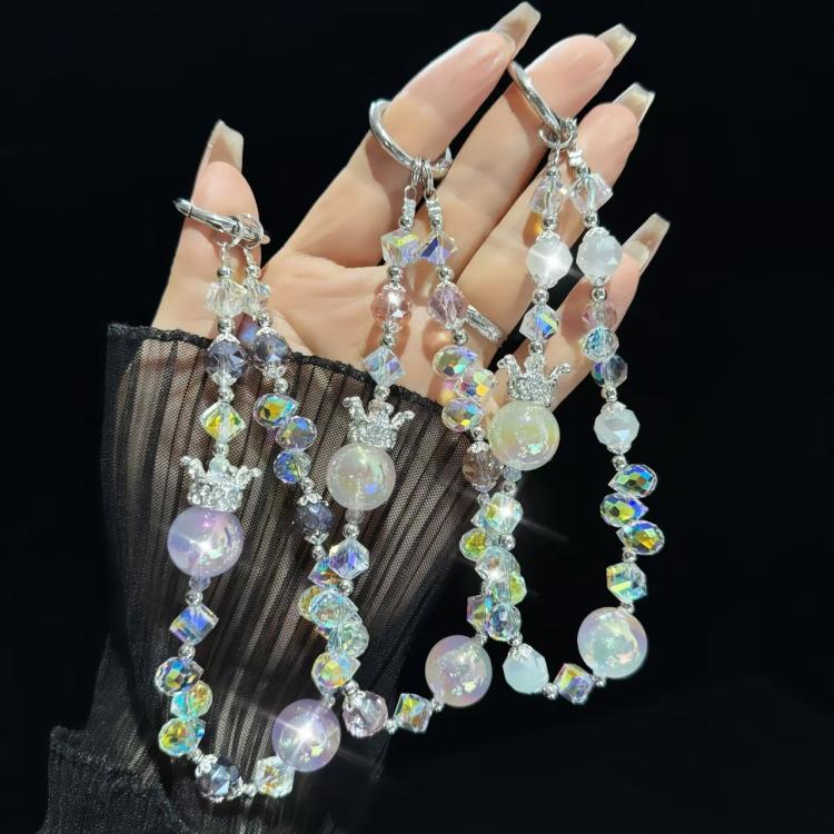 Crown Heidi Bead Phone Chain(Orange) - Lanyards & Wrist Straps by buy2fix | Online Shopping UK | buy2fix