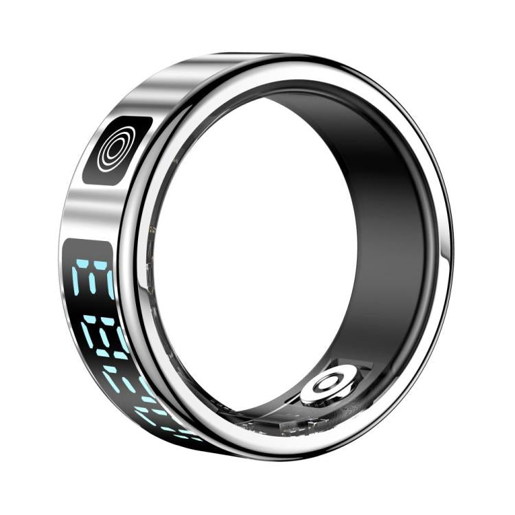SR08 SIZE 12 Smart Ring, Support Hand Gestures Control / Health Monitoring / Multiple Sports Modes(Silver) - Smart Rings / Smart Telephones by buy2fix | Online Shopping UK | buy2fix