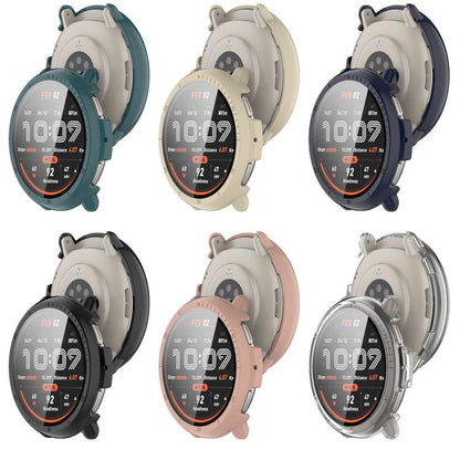 For Amazfit Active 2 A2437 Tempered Film Integrated PC Watch Protective Case(Transparent Color) - Watch Cases by buy2fix | Online Shopping UK | buy2fix