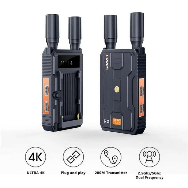 VRRIIS 097 4K HD Video HDMI Wireless Extender Kit Audio Video Wireless Transmitter Receiver, Plug:US Plug - Adapter by buy2fix | Online Shopping UK | buy2fix