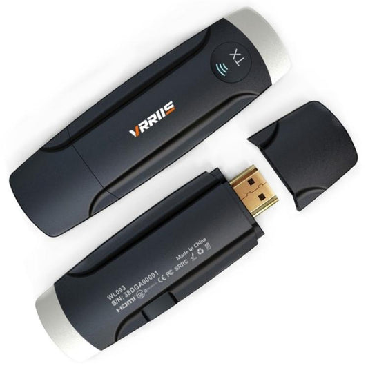 VRRIIS 093 High Definition Extension Video Transmitter Receiver Wireless HDMI Extender(Silver+Black) - Adapter by buy2fix | Online Shopping UK | buy2fix