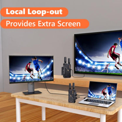 BOVBOX 082 1080P H.265 Low Latency 400m Transmitter Receiver HDMI Wireless Extender, Plug:AU Plug - Adapter by buy2fix | Online Shopping UK | buy2fix