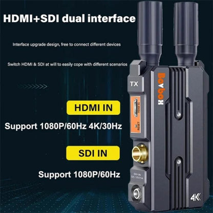 BOVBOX 098 For DSLR Cameras 4K HD Wireless Extender SDI HDMI Dual Interface Video Monitor, Plug:UK Plug - Adapter by buy2fix | Online Shopping UK | buy2fix