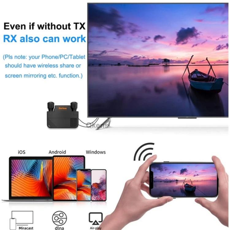 BOVBOX 091-HD Conference Use 100M Wireless WiFi HDMI Extender Video Transmitter Receiver, Plug:AU Plug - Adapter by buy2fix | Online Shopping UK | buy2fix