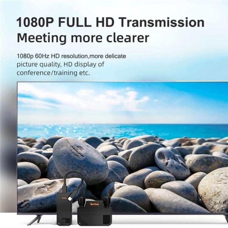 BOVBOX 091-TC For Phone Projector USB C Wireless Transmitter And Receiver Video Extender, Plug:EU Plug - Adapter by buy2fix | Online Shopping UK | buy2fix
