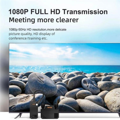 BOVBOX 091-TC For Phone Projector USB C Wireless Transmitter And Receiver Video Extender, Plug:EU Plug - Adapter by buy2fix | Online Shopping UK | buy2fix