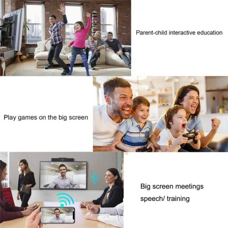 BOVBOX 091-TC For Phone Projector USB C Wireless Transmitter And Receiver Video Extender, Plug:UK Plug - Adapter by buy2fix | Online Shopping UK | buy2fix