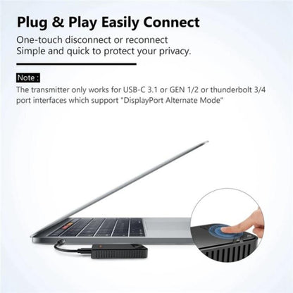 BOVBOX 091-TC For Phone Projector USB C Wireless Transmitter And Receiver Video Extender, Plug:US Plug - Adapter by buy2fix | Online Shopping UK | buy2fix