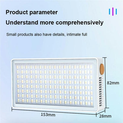 PB40R Video Live Streaming Portable RGB LED Video Light Pocket Photography Fill Light -  by buy2fix | Online Shopping UK | buy2fix