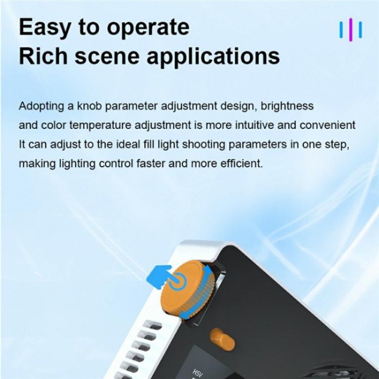 PB40R Video Live Streaming Portable RGB LED Video Light Pocket Photography Fill Light -  by buy2fix | Online Shopping UK | buy2fix