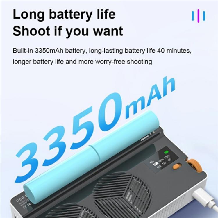 PB40R Video Live Streaming Portable RGB LED Video Light Pocket Photography Fill Light -  by buy2fix | Online Shopping UK | buy2fix