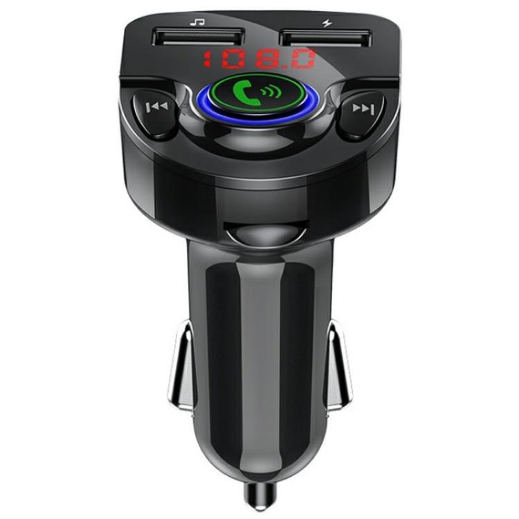 G32 Bluetooth MP3 Player Voice Navigation Car Charger Voltage Detection FM Transmitter - Bluetooth Car Kits by buy2fix | Online Shopping UK | buy2fix