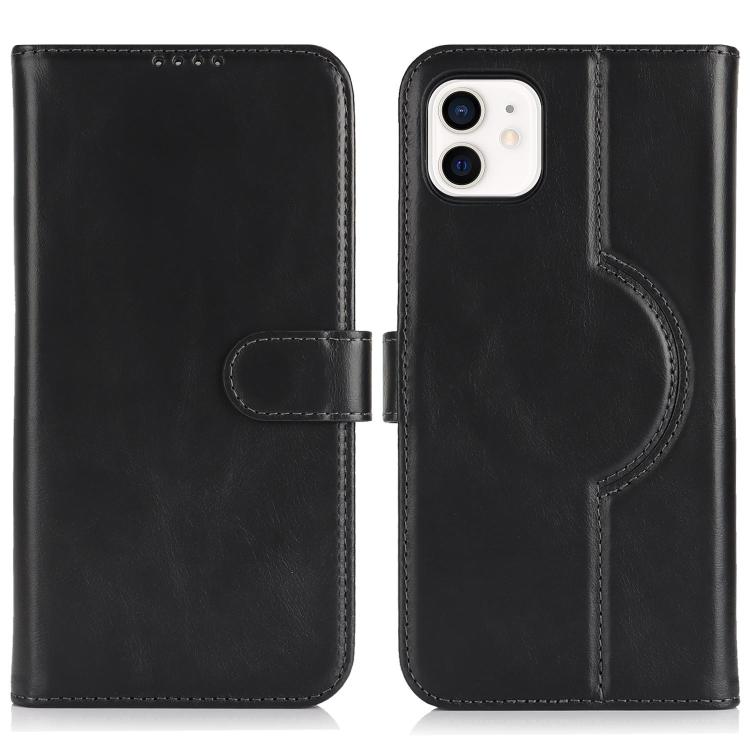 For iPhone 11 Genuine Leather Card Wallet MagSafe Phone Case(Black) - iPhone 11 Cases by buy2fix | Online Shopping UK | buy2fix