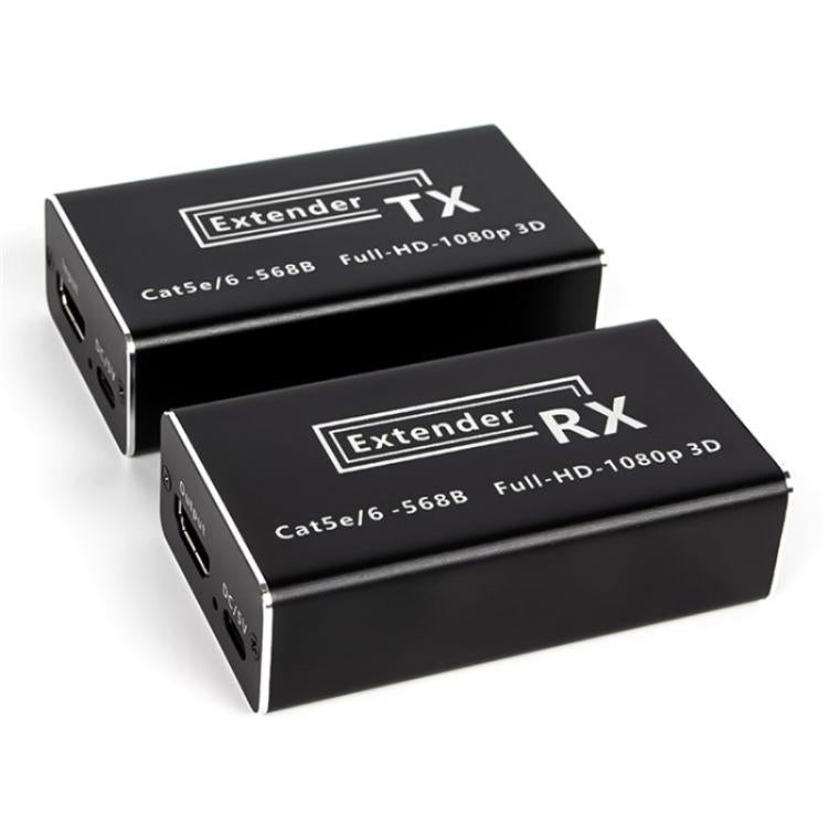 D1-1 / D2-1 Network Cable HD Video Signal Transmitter 50m Extender HDMI to RJ45 Extender, Plug:EU Plug - Adapter by buy2fix | Online Shopping UK | buy2fix