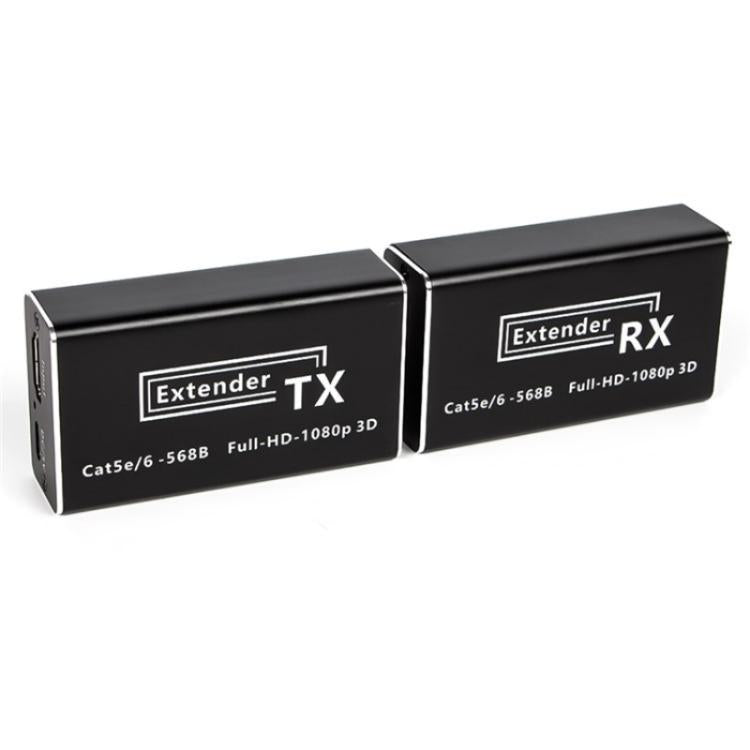 D1-1 / D2-1 Network Cable HD Video Signal Transmitter 50m Extender HDMI to RJ45 Extender, Plug:EU Plug - Adapter by buy2fix | Online Shopping UK | buy2fix