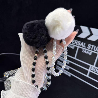 Hairball Chain Pendant Phone Chain(White) - Lanyards & Wrist Straps by buy2fix | Online Shopping UK | buy2fix