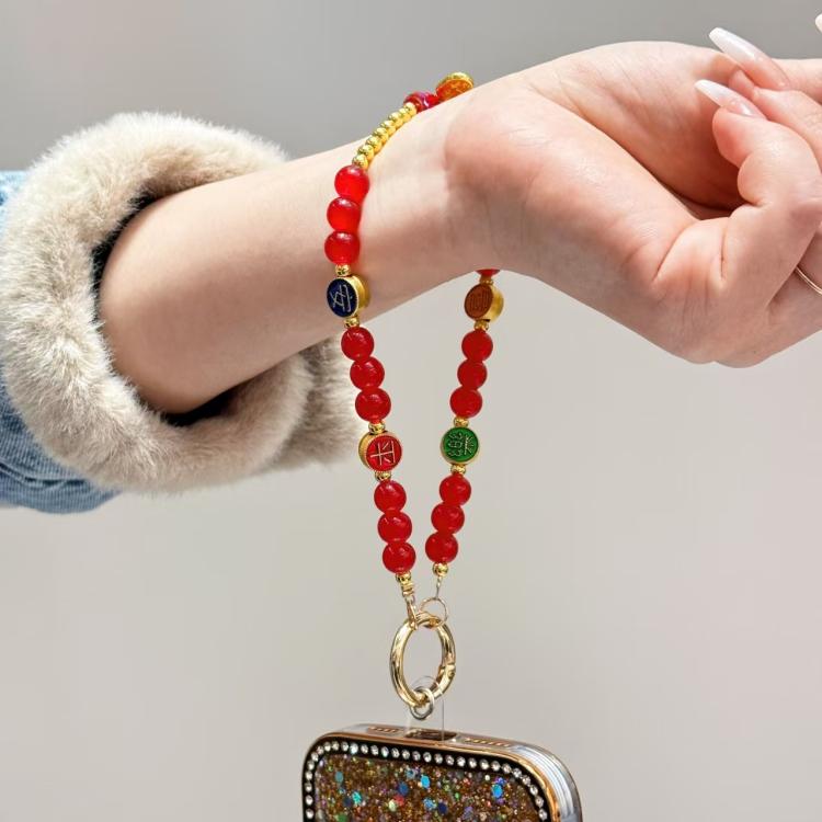 Ping An Festive Phone Chain(Green) - Lanyards & Wrist Straps by buy2fix | Online Shopping UK | buy2fix