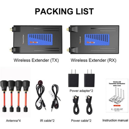 BOVBOX 092 Pro Audio Video Transmitter Receiver 300m Wireless HDMI Extender, Plug:US Plug - Adapter by buy2fix | Online Shopping UK | buy2fix