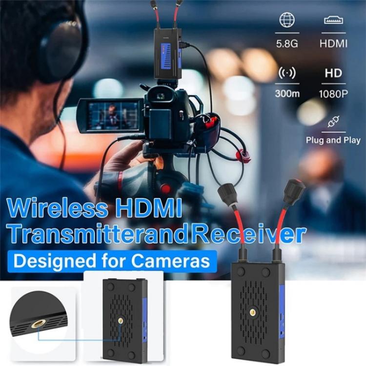 BOVBOX 092 Pro Audio Video Transmitter Receiver 300m Wireless HDMI Extender, Plug:US Plug - Adapter by buy2fix | Online Shopping UK | buy2fix
