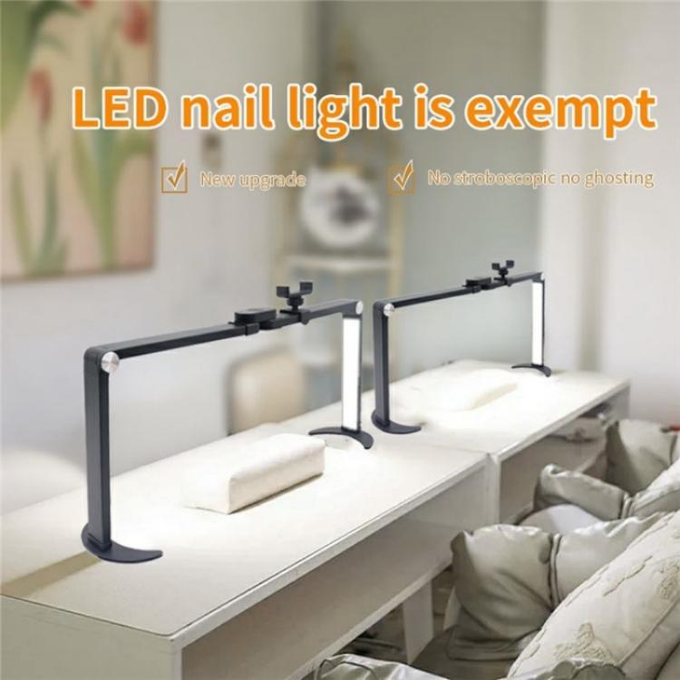 M21X 35W Beauty Tattoo Eyebrow Eyelash Nail Art Lighting Lamp with Phone Stand, Plug:EU Plug(White) - Selfie Light by buy2fix | Online Shopping UK | buy2fix