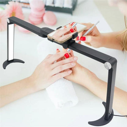 M21X 35W Beauty Tattoo Eyebrow Eyelash Nail Art Lighting Lamp with Phone Stand, Plug:EU Plug(White) - Selfie Light by buy2fix | Online Shopping UK | buy2fix