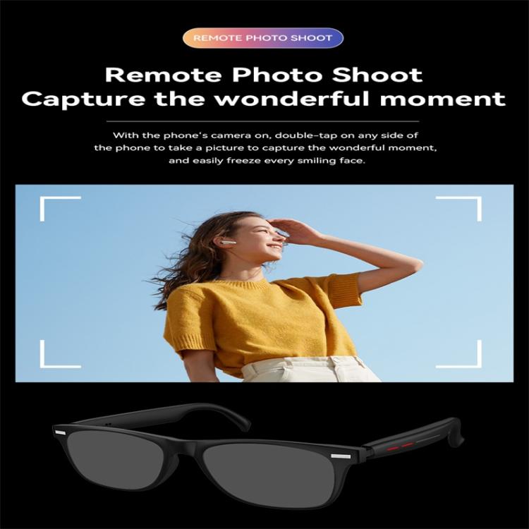 D13 Smart Glasses, Support Bluetooth Call / Bluetooth Music / Remote Control Photo(White) - Smart Glasses by buy2fix | Online Shopping UK | buy2fix