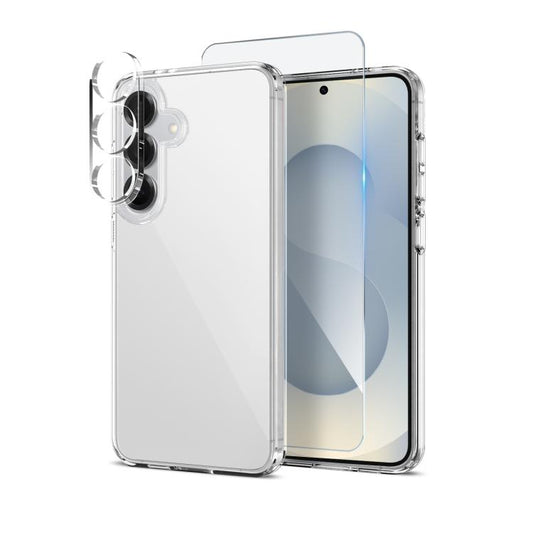 For Samsung Galaxy S25+ 5G NORTHJO 3 in 1 Clear Phone Case with Screen Protector Lens Film - Galaxy S25+ 5G Cases by NORTHJO | Online Shopping UK | buy2fix