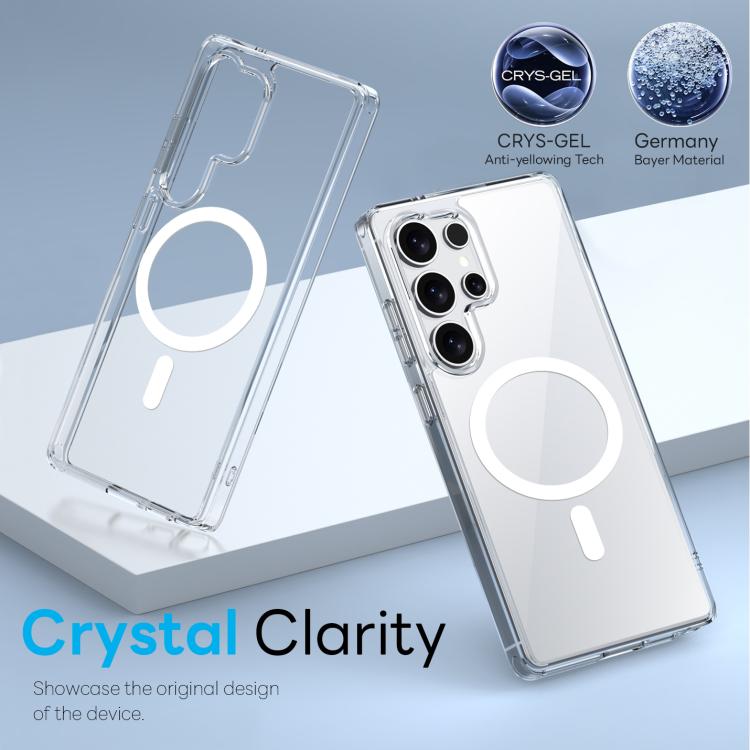 For Samsung Galaxy S25 Ultra 5G NORTHJO 2 in 1 PC MagSafe Magnetic Phone Case with Screen Film(Clear) - Galaxy S25 Ultra 5G Cases by NORTHJO | Online Shopping UK | buy2fix