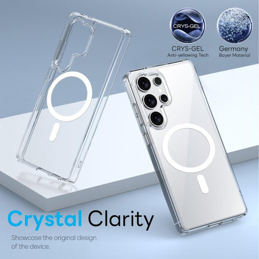For Samsung Galaxy S25 Ultra 5G NORTHJO 2 in 1 PC MagSafe Magnetic Phone Case with Screen Film(Clear) - Galaxy S25 Ultra 5G Cases by NORTHJO | Online Shopping UK | buy2fix