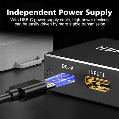 Q8Q3-3 Gaming Home Theater HDMI 2.1 Switch 3x1 8K 4K 120Hz HDR Audio Video Synchronizer - Switch by buy2fix | Online Shopping UK | buy2fix