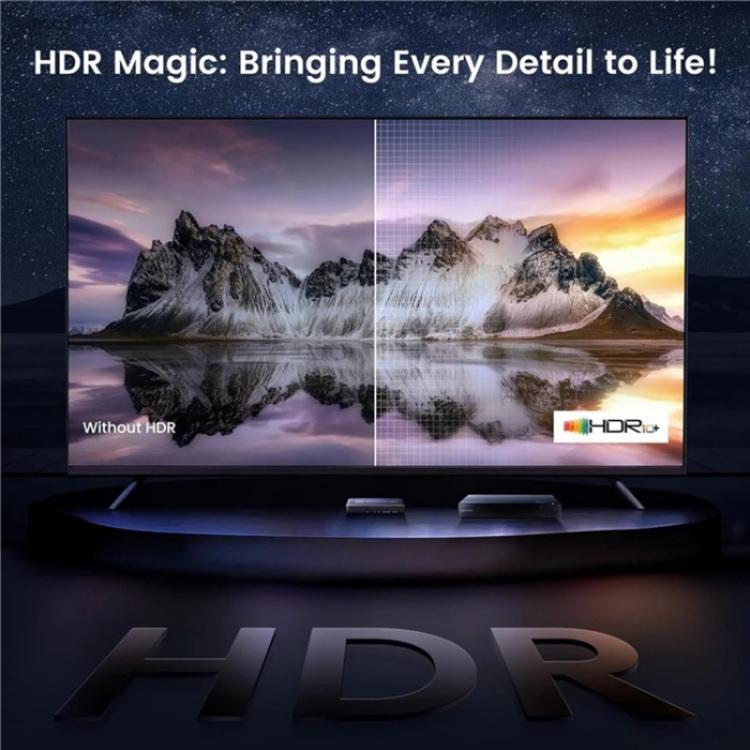 Q8-4 With Remote Control HDMI 2.1 8K 60Hz Gaming Home Theater Switcher 4x1 Adapter, Plug:US Plug - Switch by buy2fix | Online Shopping UK | buy2fix