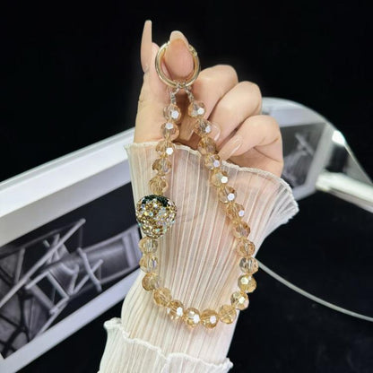 Full Of Diamond Strawberry Phone Chain(Golden) - Lanyards & Wrist Straps by buy2fix | Online Shopping UK | buy2fix