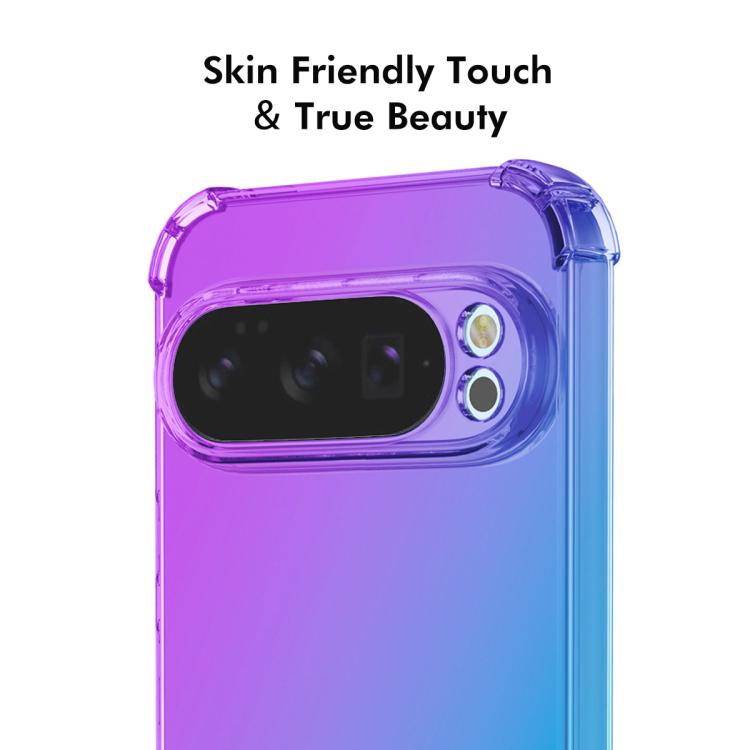 For Google Pixel 10 Pro XL ENKAY Hat-Prince Gradient Airbag TPU Phone Case(Blue Pink) - Google Cases by ENKAY | Online Shopping UK | buy2fix