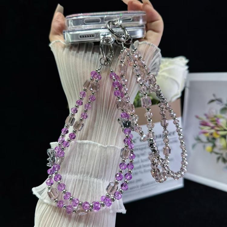 Simple Double Butterfly Phone Chain(White) - Lanyards & Wrist Straps by buy2fix | Online Shopping UK | buy2fix