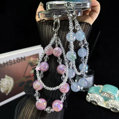 Laser Luminous Beads Phone Chain(Blue) - Lanyards & Wrist Straps by buy2fix | Online Shopping UK | buy2fix