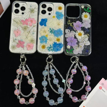 Laser Luminous Beads Phone Chain(Purple) - Lanyards & Wrist Straps by buy2fix | Online Shopping UK | buy2fix