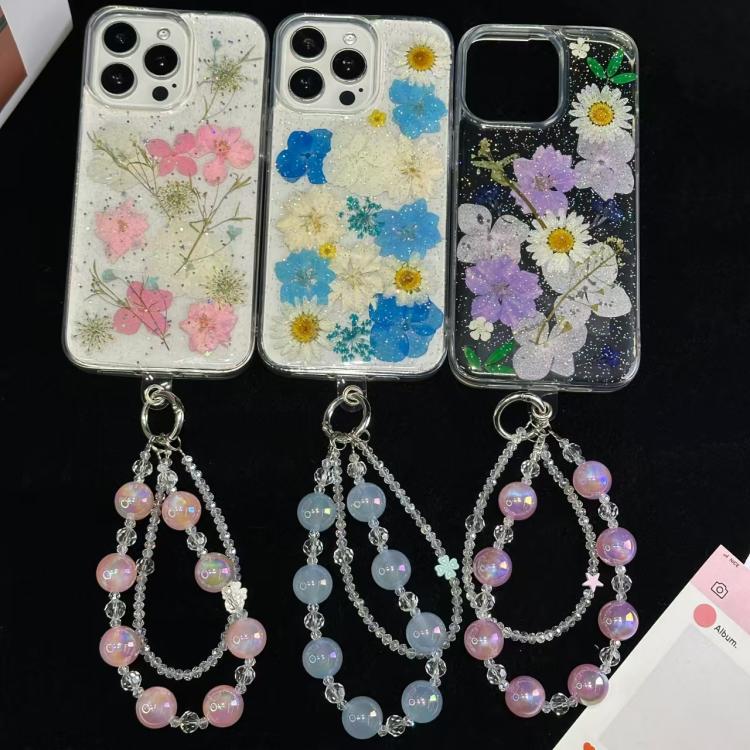 Laser Luminous Beads Phone Chain(Blue) - Lanyards & Wrist Straps by buy2fix | Online Shopping UK | buy2fix